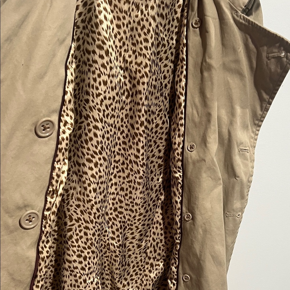 Banana Republic Tan Double-Breasted Trench Coat 🧥 Size Small Belted - Picture 14 of 16